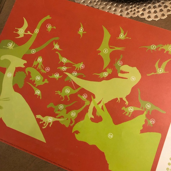 Dinosaurs Learning School Educational Eating Meal Food Dining Mat - Picture 4 of 5